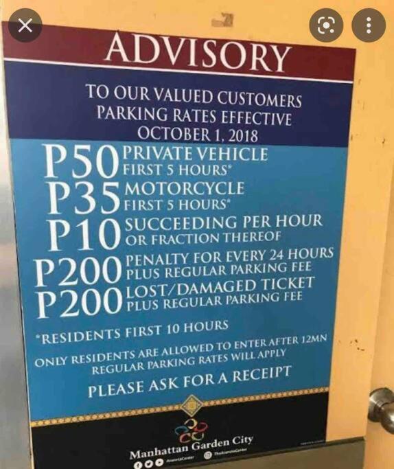 Cubao Manhattan Heights, Unit 8Bc Tower B, 1 Br Manila Kültér fotó